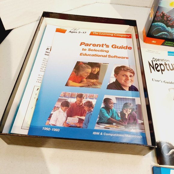 Vtg The Learning Company Operation Neptune PC Big Box Game - windows, DOS - Picture 3 of 8